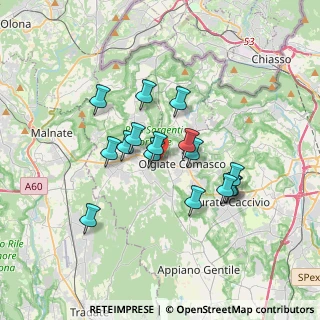 Mappa Via Federico Momo, 22077 Olgiate Comasco CO, Italia (2.85813)