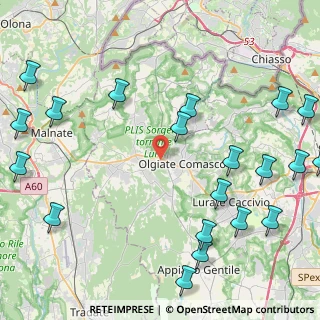 Mappa Via Federico Momo, 22077 Olgiate Comasco CO, Italia (5.9475)