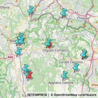 Mappa Via Federico Momo, 22077 Olgiate Comasco CO, Italia (5.59067)