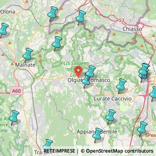 Mappa Via Federico Momo, 22077 Olgiate Comasco CO, Italia (6.8515)