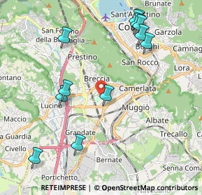 Mappa Via Palma Giovanni, 22100 Como CO, Italia (2.32167)