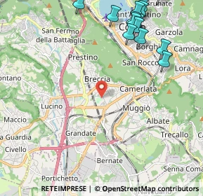 Mappa Via Palma Giovanni, 22100 Como CO, Italia (2.84357)