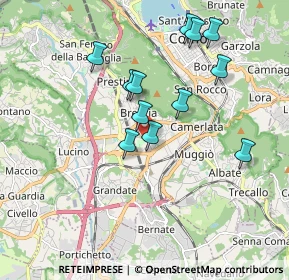 Mappa Via Palma Giovanni, 22100 Como CO, Italia (1.69083)