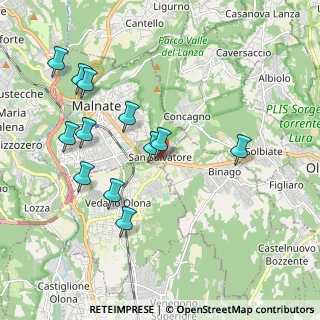 Mappa Via G. Oberdan, 21046 Malnate VA, Italia (2.0025)