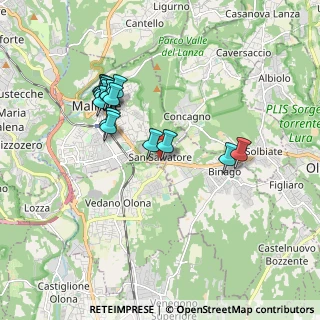 Mappa Via G. Oberdan, 21046 Malnate VA, Italia (1.7275)