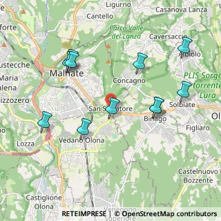 Mappa Via G. Oberdan, 21046 Malnate VA, Italia (2.05364)
