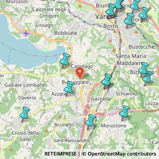 Mappa Via Antonio Gramsci, 21020 Buguggiate VA, Italia (3.09688)
