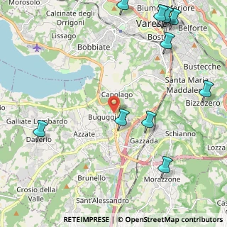 Mappa Via Antonio Gramsci, 21020 Buguggiate VA, Italia (2.98636)