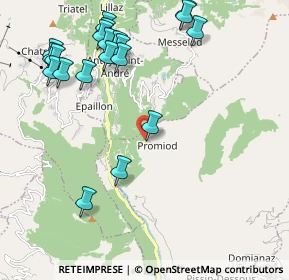 Mappa Frazione Promiod, 11024 Chatillon AO, Italia (2.46)