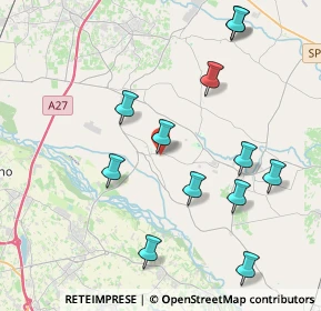 Mappa Via General A, 31010 Cimadolmo TV, Italia (4.30667)