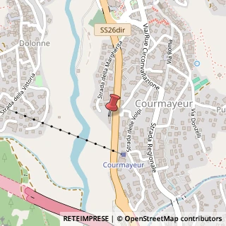 Mappa Strada Statale 26, 5, 11013 Courmayeur, Aosta (Valle d'Aosta)