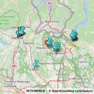 Mappa Via Vignazze, 22077 Olgiate Comasco CO, Italia (8.261)