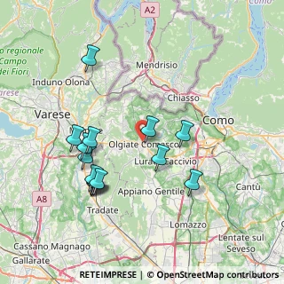Mappa Via Vignazze, 22077 Olgiate Comasco CO, Italia (7.43)
