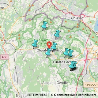 Mappa Via Vignazze, 22077 Olgiate Comasco CO, Italia (3.84)