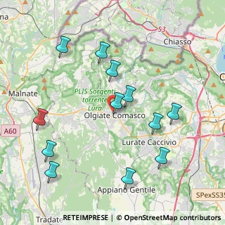Mappa Via Vignazze, 22077 Olgiate Comasco CO, Italia (4.335)
