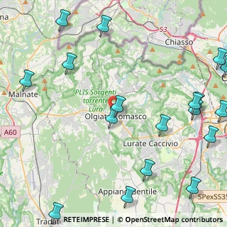 Mappa Via Vignazze, 22077 Olgiate Comasco CO, Italia (6.4915)