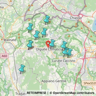 Mappa Via Vignazze, 22077 Olgiate Comasco CO, Italia (3.38636)