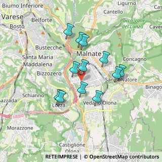 Mappa Via Sesia, 21046 Malnate VA, Italia (1.46167)