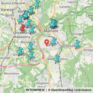 Mappa Via Sesia, 21046 Malnate VA, Italia (2.3905)