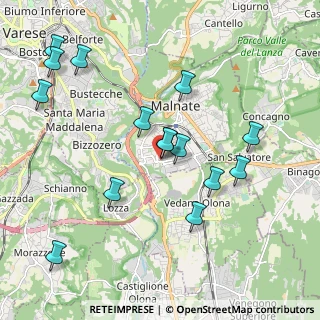 Mappa Via Sesia, 21046 Malnate VA, Italia (2.09867)