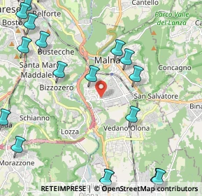 Mappa Via Sesia, 21046 Malnate VA, Italia (3.149)
