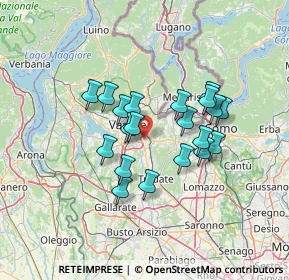 Mappa Via Sesia, 21046 Malnate VA, Italia (10.853)