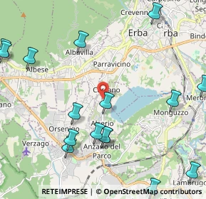 Mappa Via ai Ronchi, 22031 Albavilla CO, Italia (2.74688)