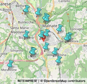 Mappa Via Campagnetta, 21046 Malnate VA, Italia (1.79)