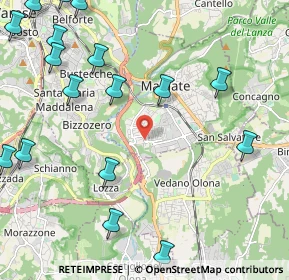 Mappa Via Campagnetta, 21046 Malnate VA, Italia (3.199)