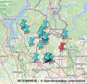 Mappa Via Campagnetta, 21046 Malnate VA, Italia (11.1875)