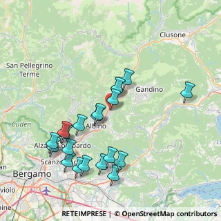 Mappa Via Guglielmo Marconi, 24020 Cene BG, Italia (8.0135)