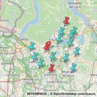 Mappa Via Carcano, 22040 Alserio CO, Italia (7.338)