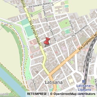 Mappa Via Risorgimento, 6, 33053 Latisana, Udine (Friuli-Venezia Giulia)