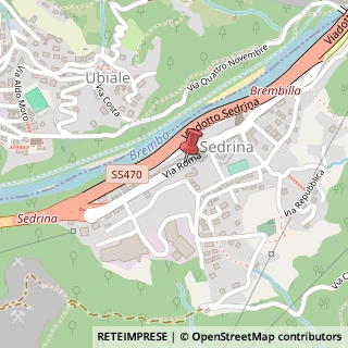 Mappa Via Roma, 87/A, 24010 Sedrina, Bergamo (Lombardia)