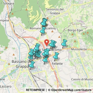 Mappa Via Benedetto Marcello, 36060 Romano D'ezzelino VI, Italia (1.4665)