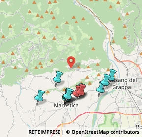 Mappa Via Chiesa, 36063 Marostica VI, Italia (3.90071)