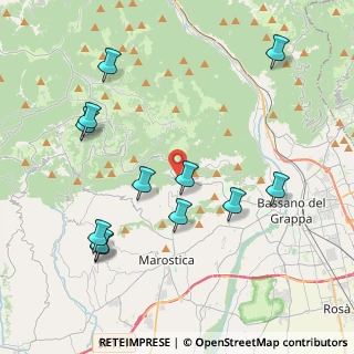 Mappa Via Chiesa, 36063 Marostica VI, Italia (4.44167)
