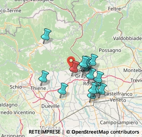 Mappa Via Chiesa, 36063 Marostica VI, Italia (11.24333)