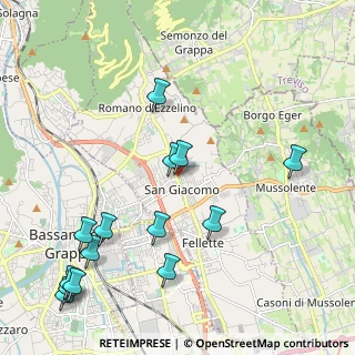 Mappa Via C. Battisti, 36060 Romano D'ezzelino VI, Italia (2.56214)