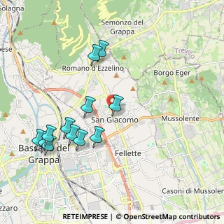 Mappa Via C. Battisti, 36060 Romano D'ezzelino VI, Italia (2.105)