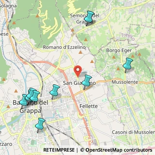 Mappa Via C. Battisti, 36060 Romano D'ezzelino VI, Italia (2.78545)