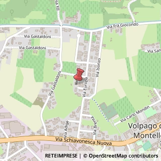 Mappa Via Europa, 21, 31040 Volpago del Montello TV, Italia, 31040 Montello, Bergamo (Lombardia)
