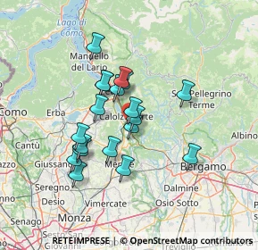 Mappa Via Moroni G. B., 23801 Calolziocorte LC, Italia (11.10842)