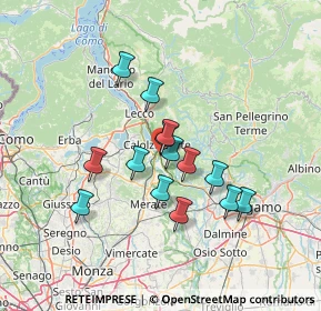 Mappa Via Moroni G. B., 23801 Calolziocorte LC, Italia (10.91286)