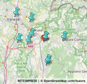 Mappa Via Adua, 21040 Vedano Olona VA, Italia (4.08583)
