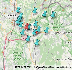 Mappa Via Adua, 21040 Vedano Olona VA, Italia (3.20722)