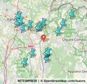 Mappa Via Adua, 21040 Vedano Olona VA, Italia (4.05235)