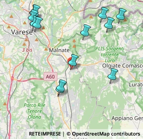 Mappa Via Adua, 21040 Vedano Olona VA, Italia (4.92615)