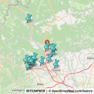 Mappa Via R. Carlassare, 36030 Caltrano VI, Italia (7.69643)
