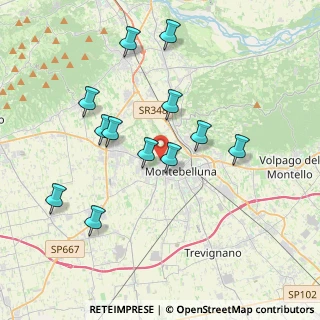Mappa Via Foresto, 31044 Montebelluna TV, Italia (3.68583)